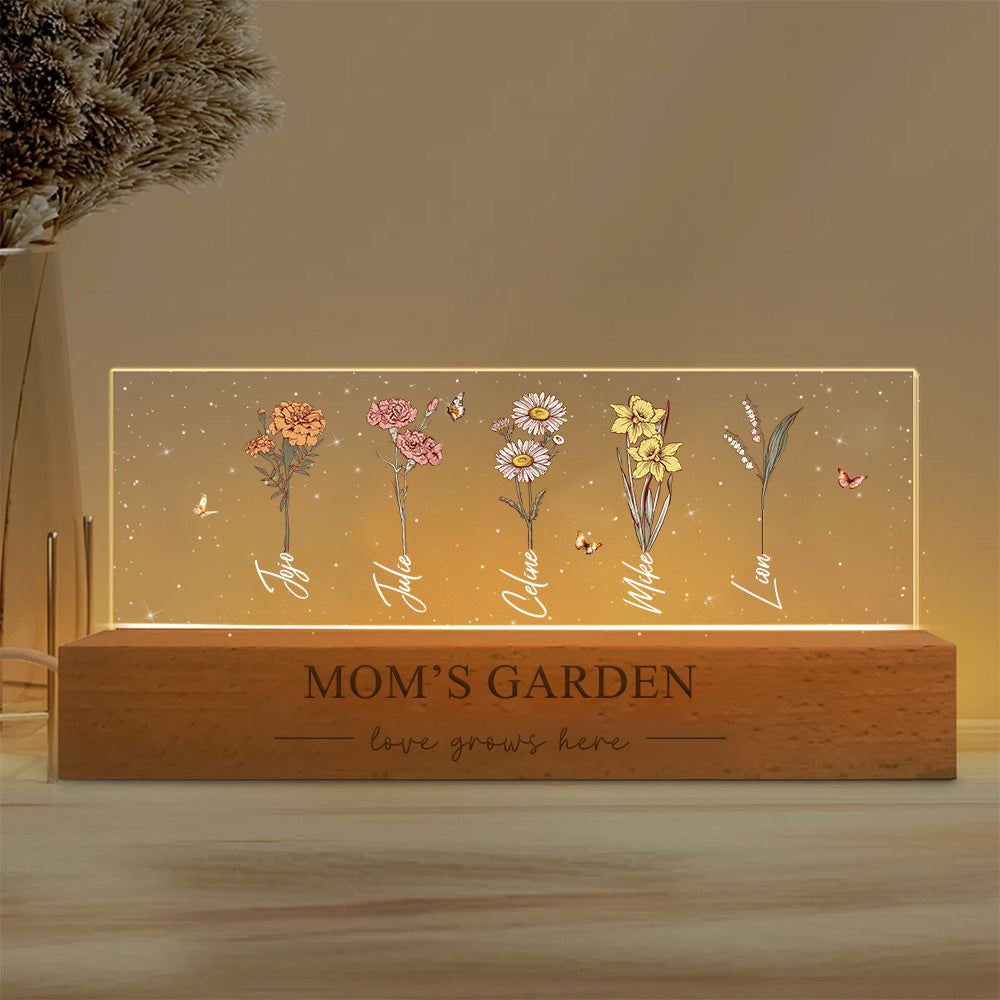 50%OFF🌟 Birth Month Flower Personalized LED Night Light