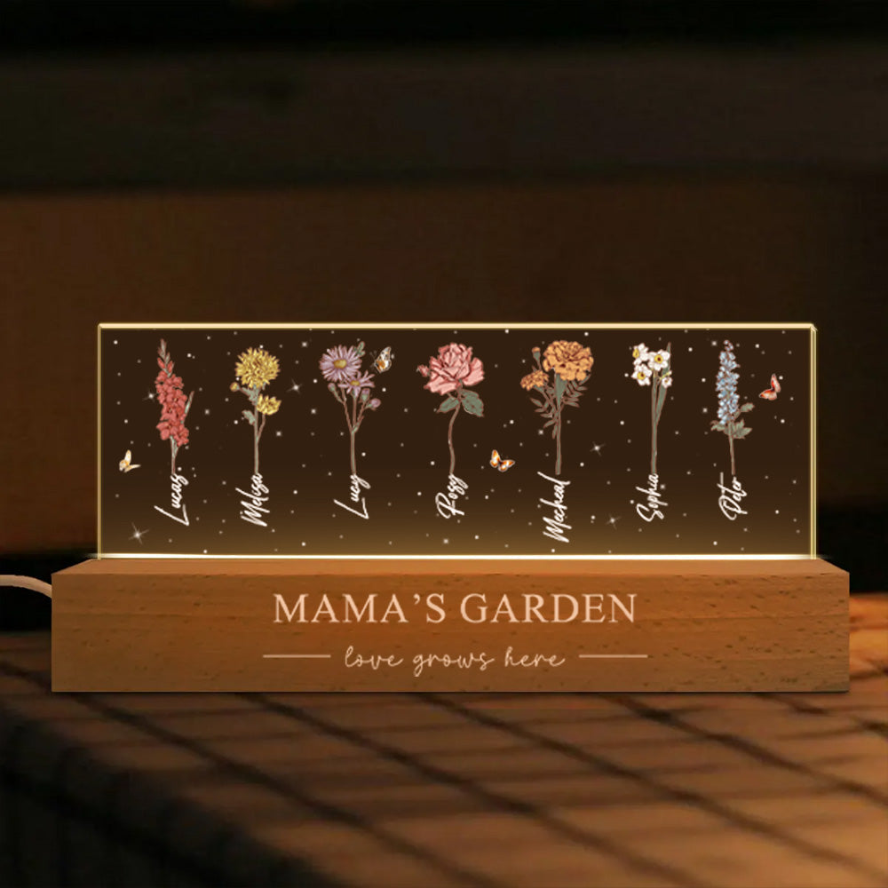50%OFF🌟 Birth Month Flower Personalized LED Night Light