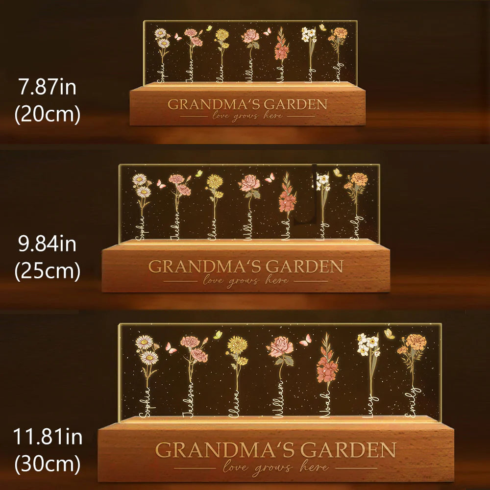 50%OFF🌟 Birth Month Flower Personalized LED Night Light