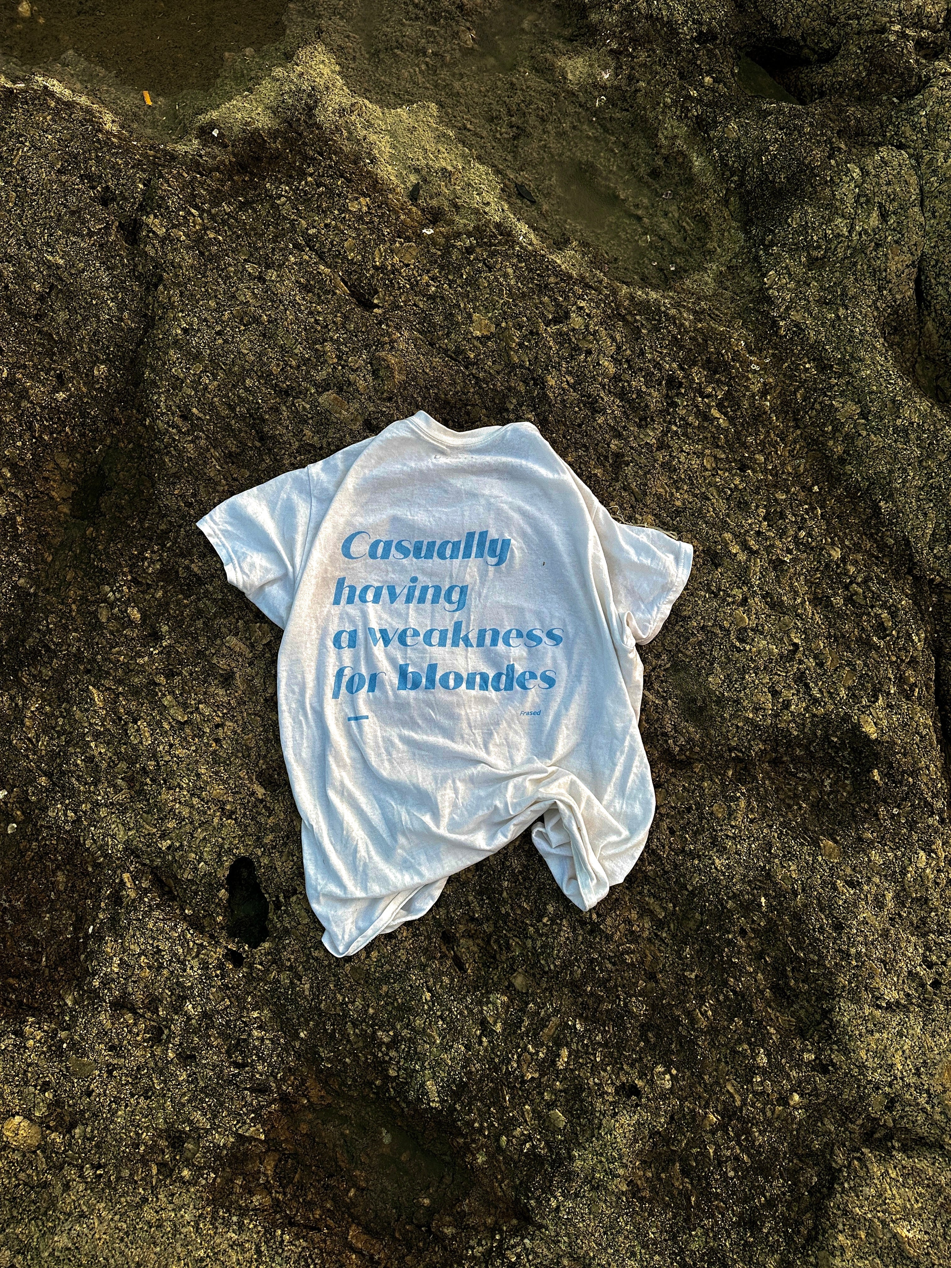 CASUALLY HAVING A WEAKNESS FOR BLONDES