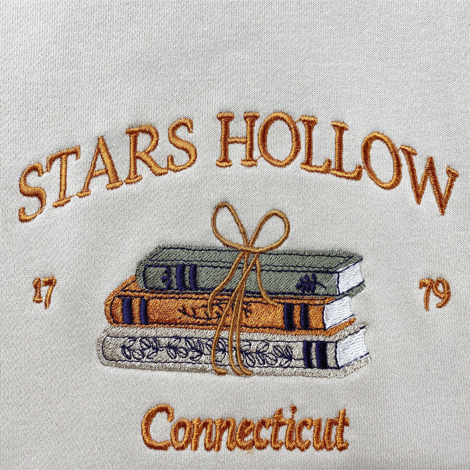 Stars Hollow Connecticut Book Embroidered Sweatshirt/Hoodie