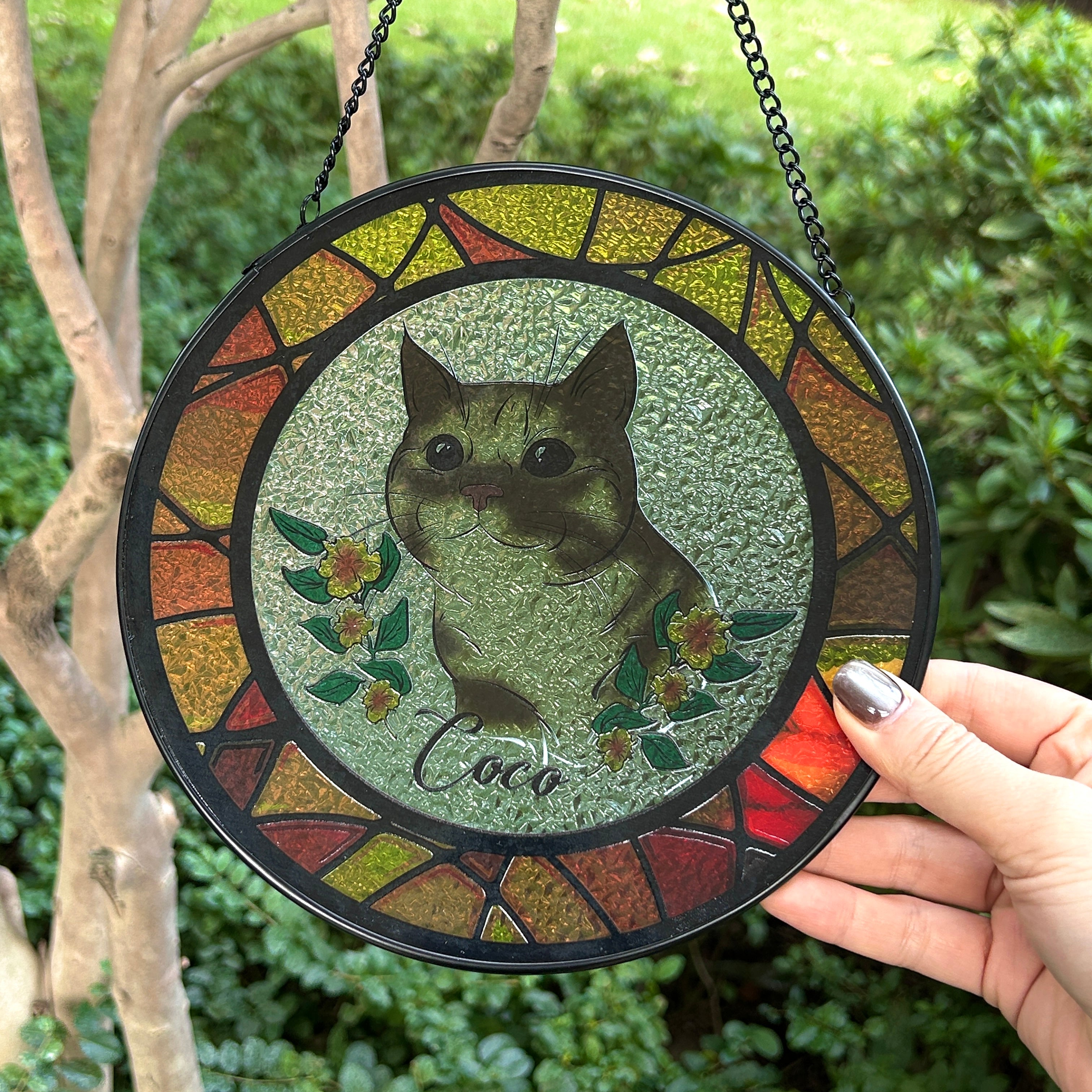 Custom Pet Portrait Suncatcher