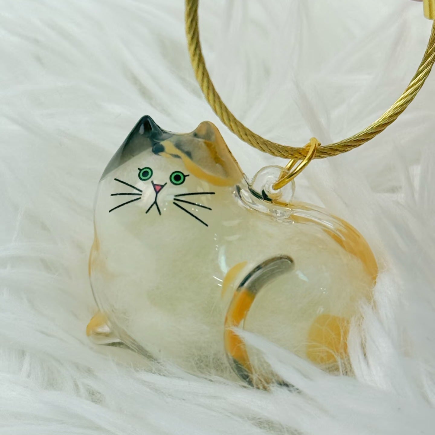 Dog Hair Storage Cute Pendant Keychain BagPendant Couple Car Key Chains Jewelry SouvenirCollection Gift Decoration Accessories