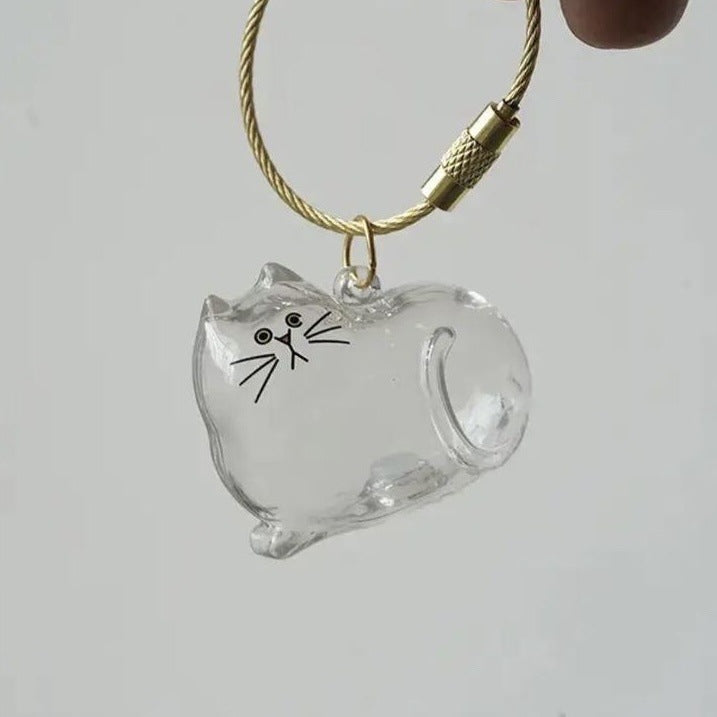 Dog Hair Storage Cute Pendant Keychain BagPendant Couple Car Key Chains Jewelry SouvenirCollection Gift Decoration Accessories