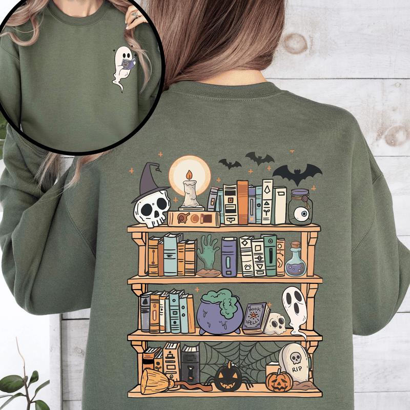 Reading Ghost Halloween Sweatshirt