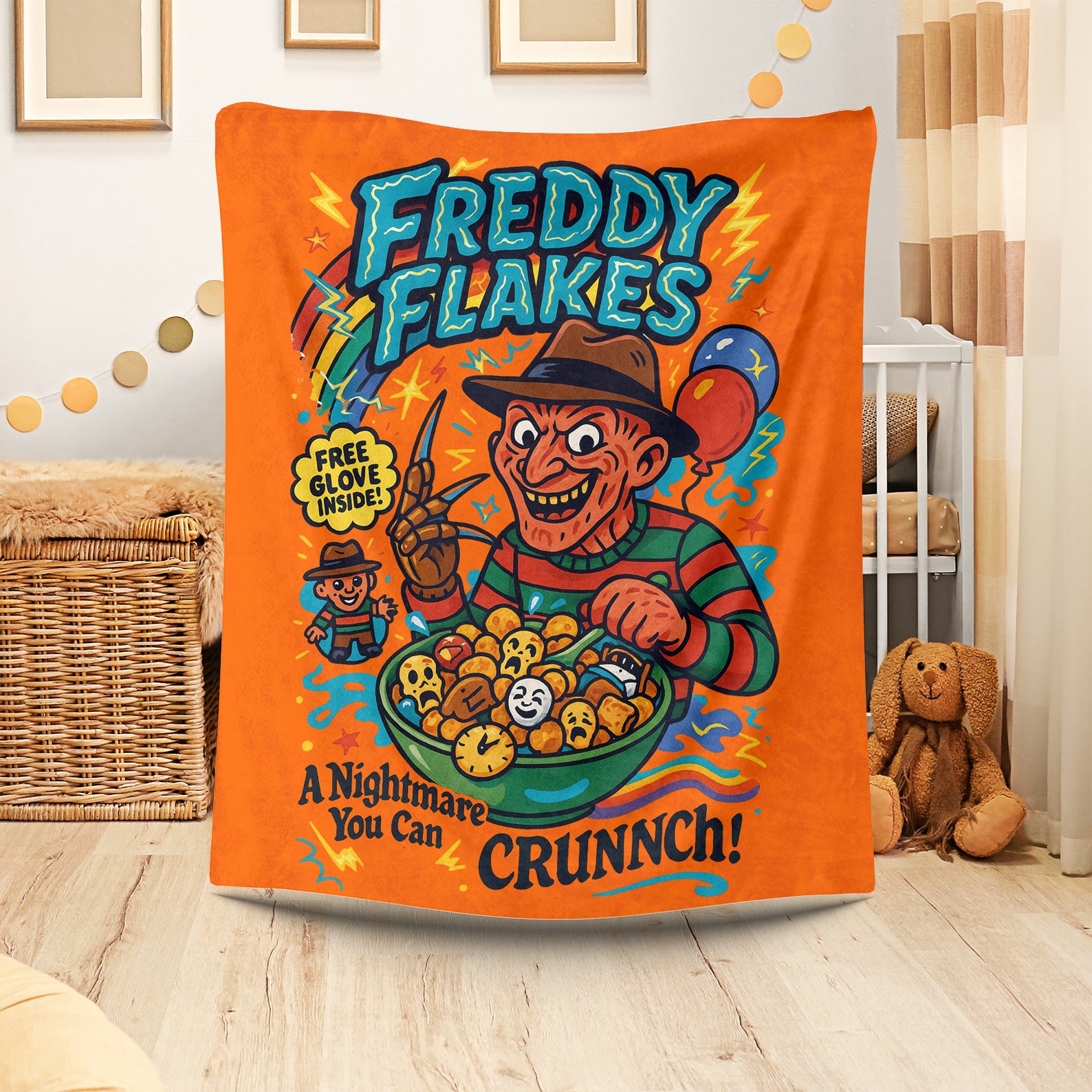 Cereal Halloween Retro Spooky Blanket