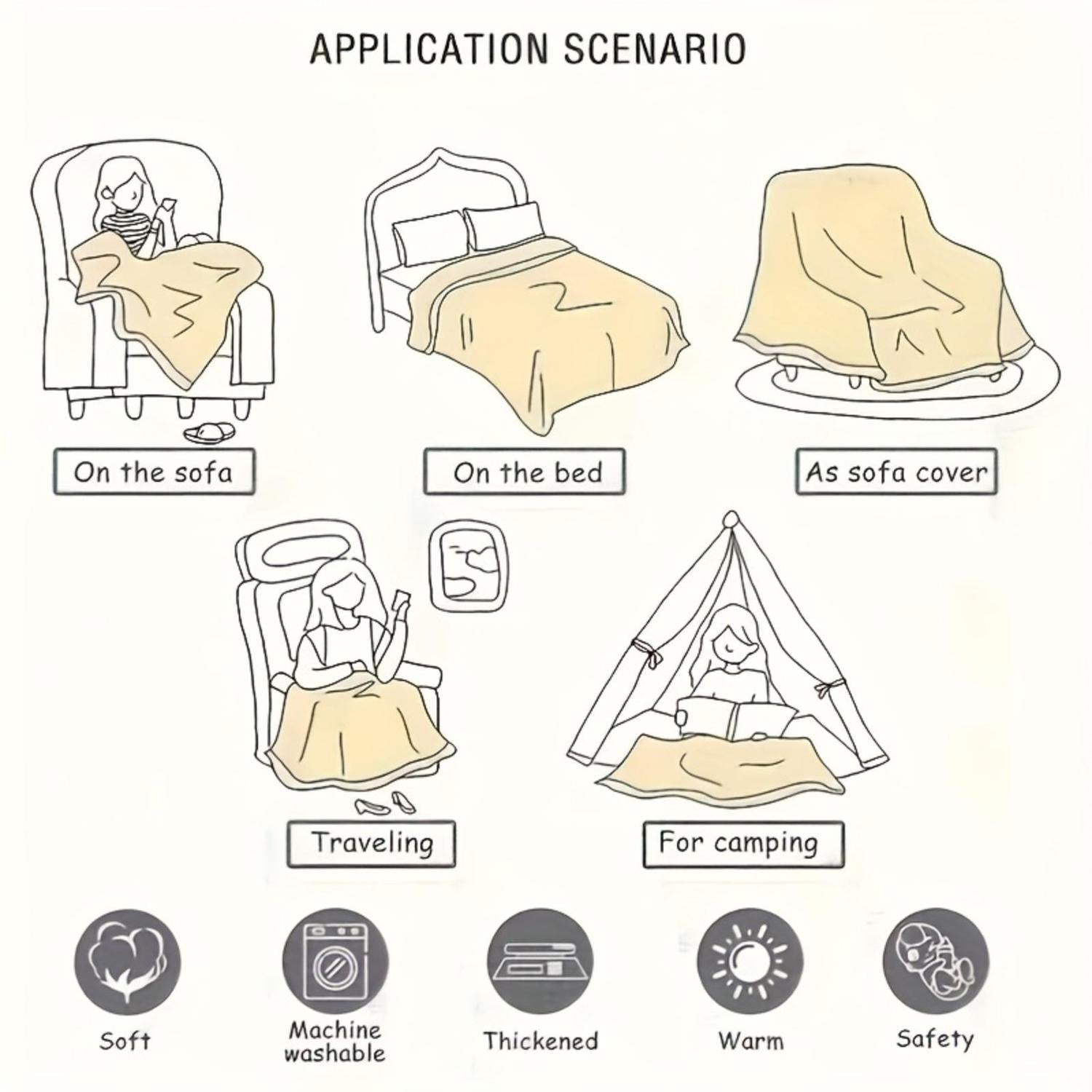 Cartoon Movie Flannel Throw Blanket