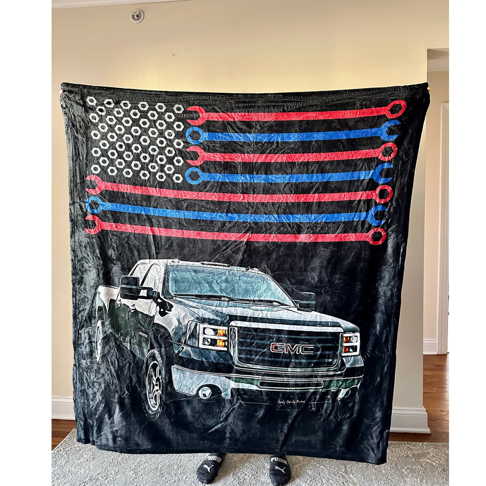 Custom Truck Fleece Blanket