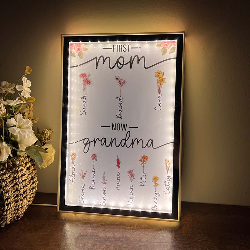��50% OFF��First Mom Now Grandma-Night Light Mirror��