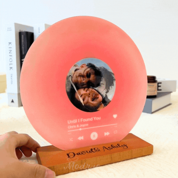 Personalized Record with Photo - Lenticular Song Plaque with NFC