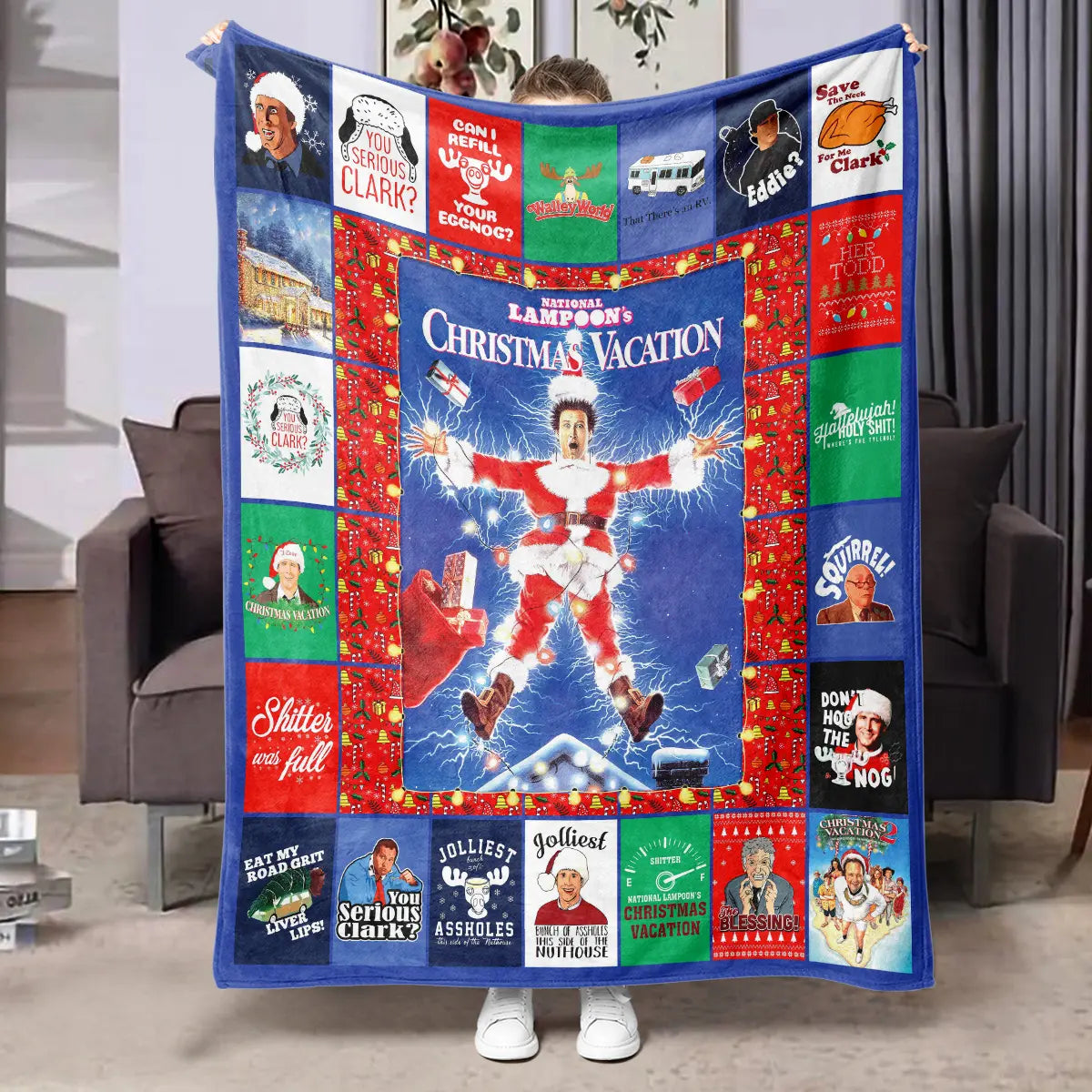 Christmas Themed Throw Blanket