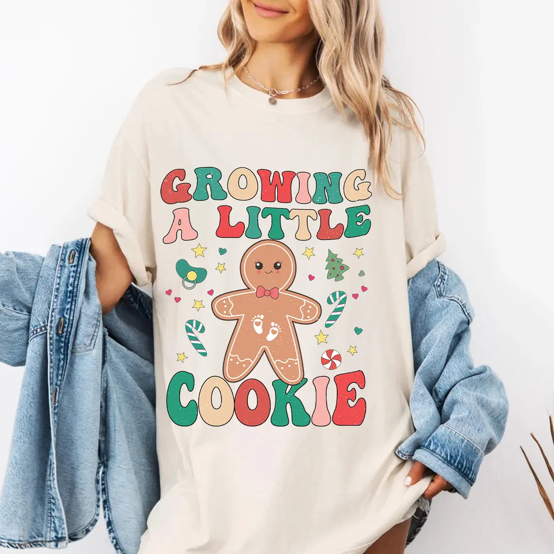 Growing a Little Cookie Pregnancy Announcement Sweatshirt