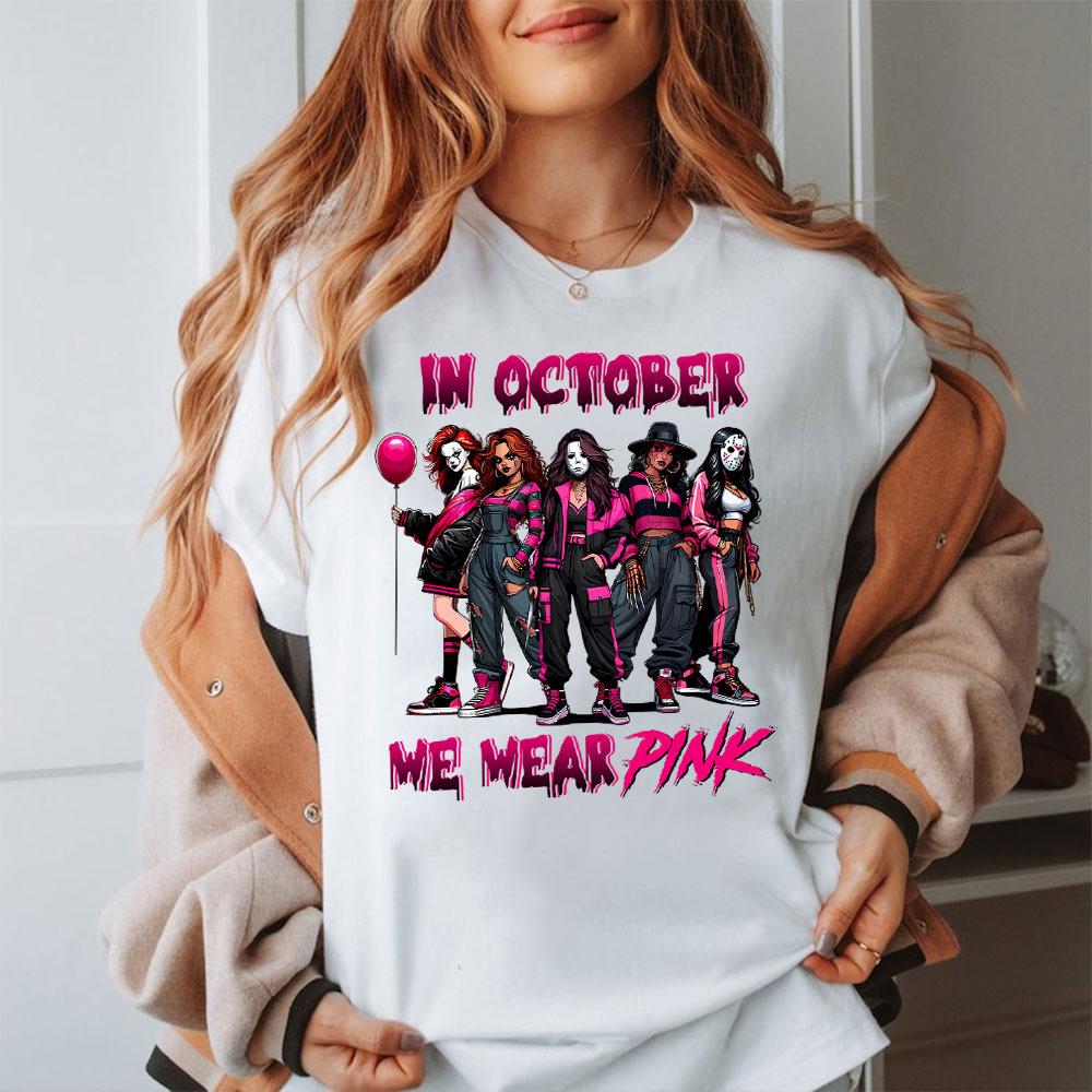 In October We Wear Pink Vintage Shirt