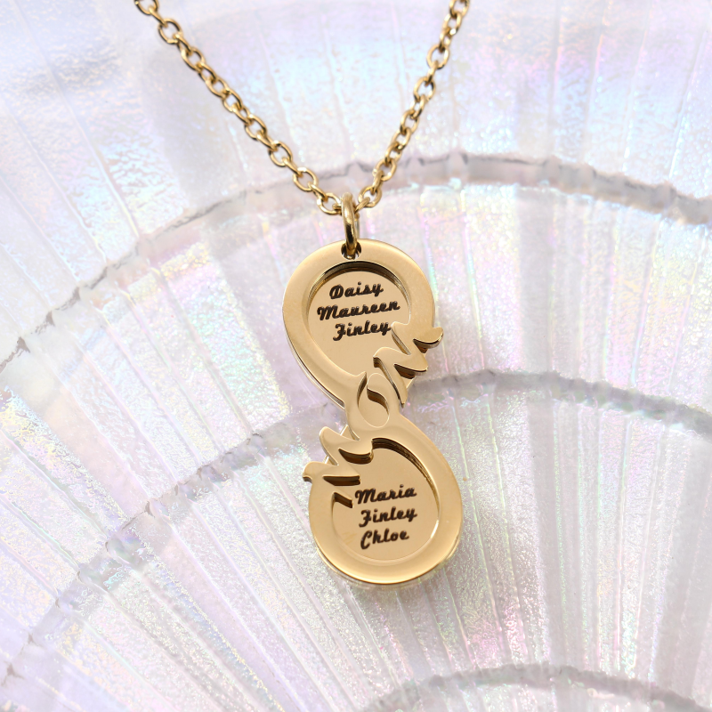 Personalized Mom Infinity Love Name Necklace