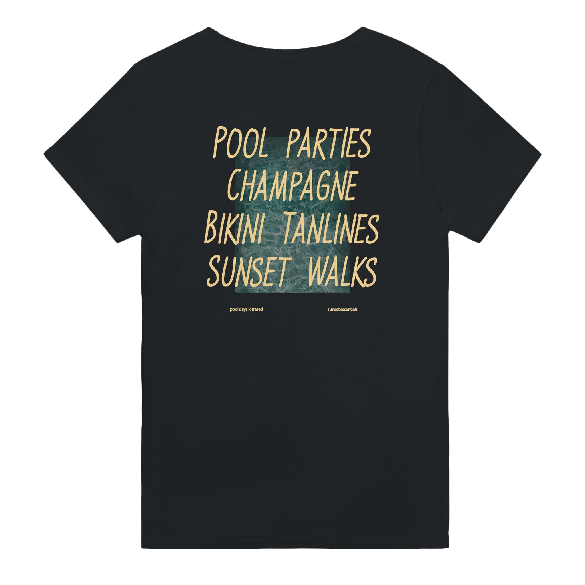 POOL PARTIES. CHAMPAGNE. BIKINI TANLINES. SUNSET WALKS