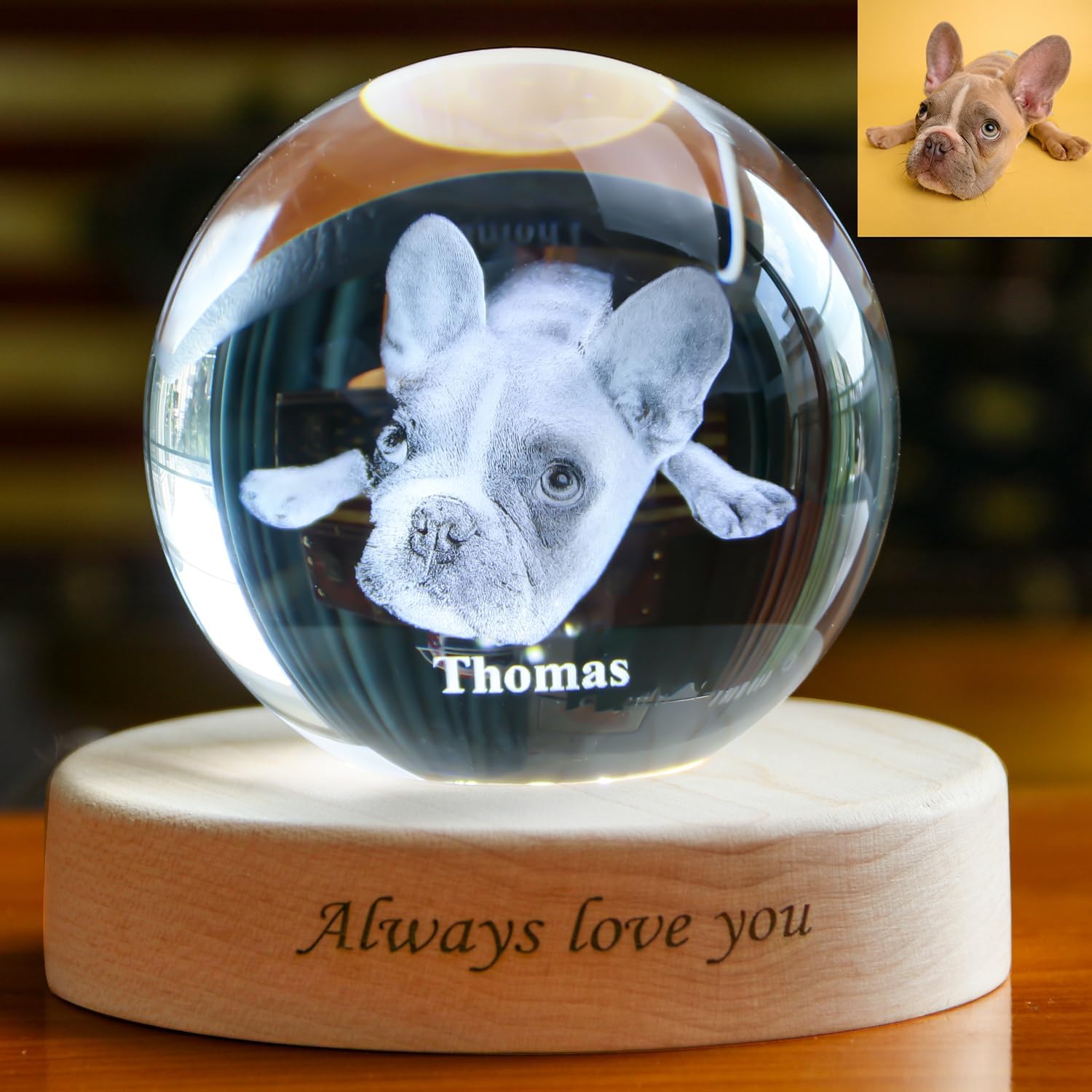 Personalized 3D Photo & Video Crystal Ball