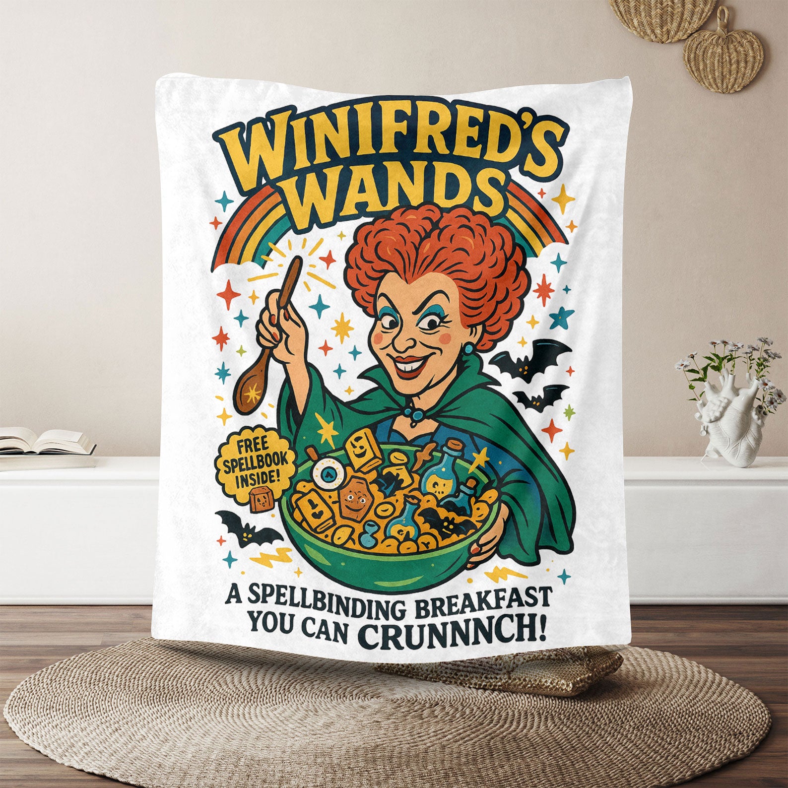 Cereal Halloween Retro Spooky Blanket