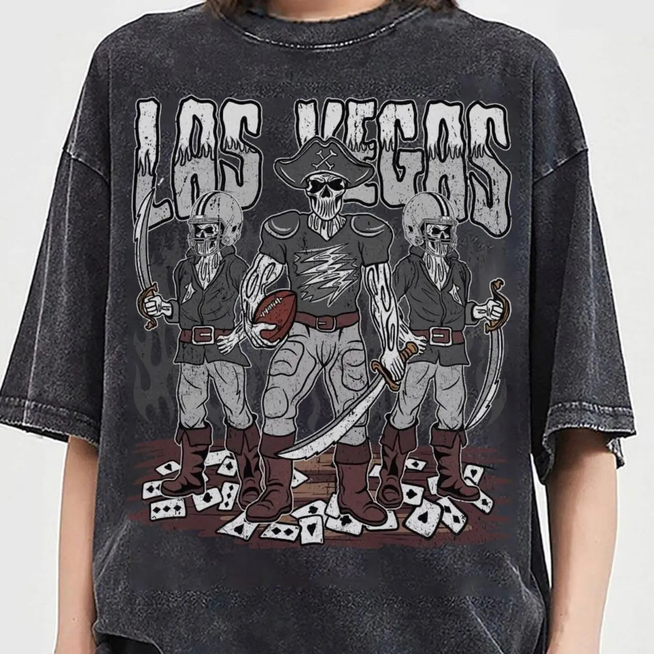 Football Skull Vintage Shirt