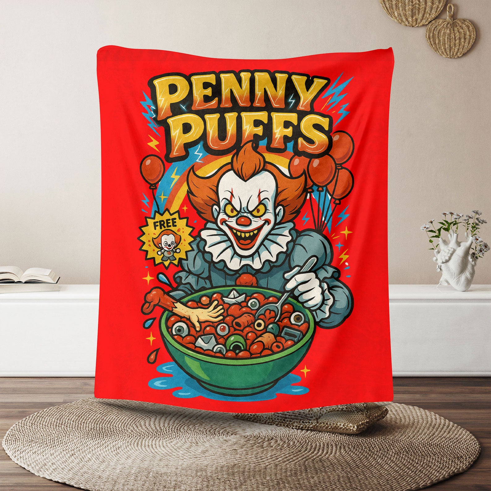 Cereal Halloween Retro Spooky Blanket