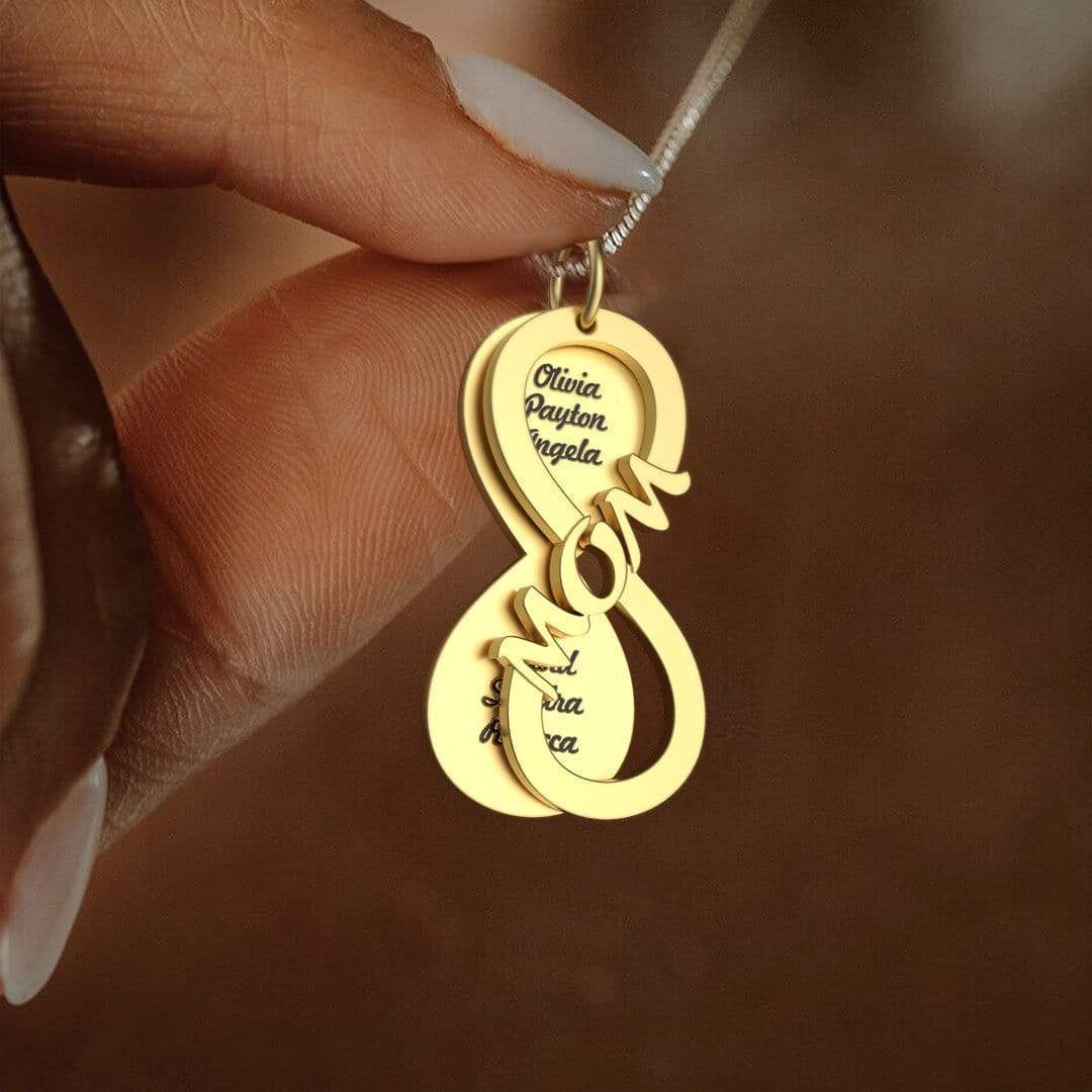 Personalized Mom Infinity Love Name Necklace