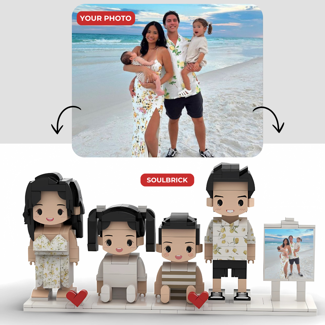 Custom Brick Figure with Photo, Creative and Personalized Gift
