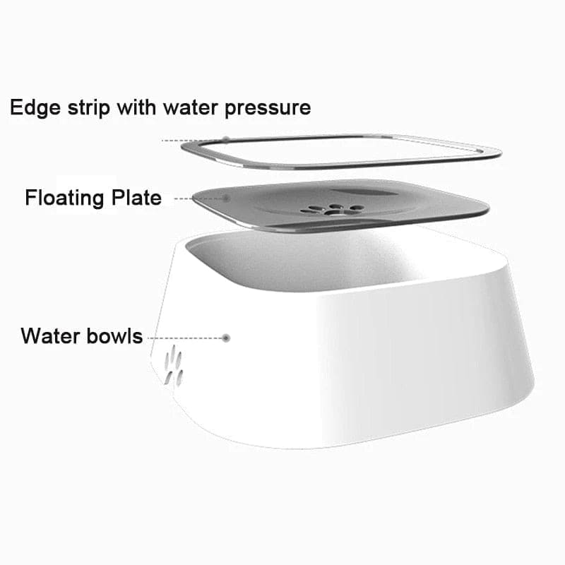 Spill Proof Pet Bowl - Non-Slip, Anti-Spill Dog & Cat Water Bowl