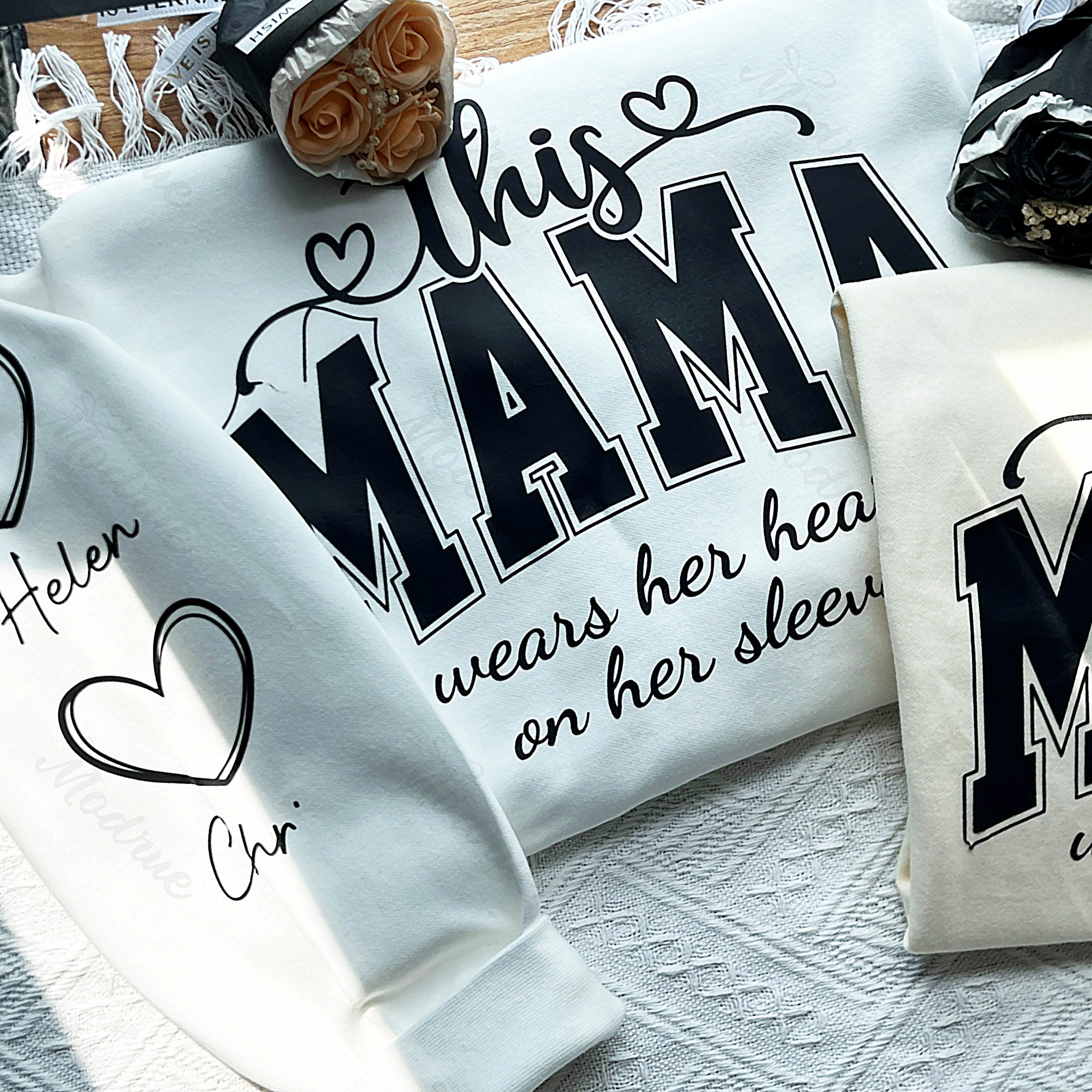 Personalized MAMA Sweatshirt With Kids Names