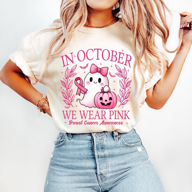 In October We Wear Pink Ghost Shirt