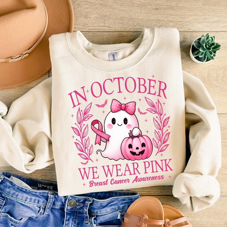 In October We Wear Pink Ghost Shirt
