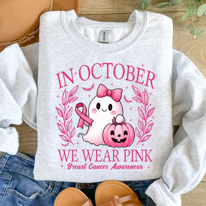 In October We Wear Pink Ghost Shirt