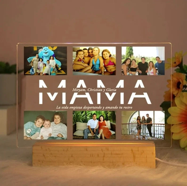 Personalized Custom Photo Night Light – Perfect Gift for Mom