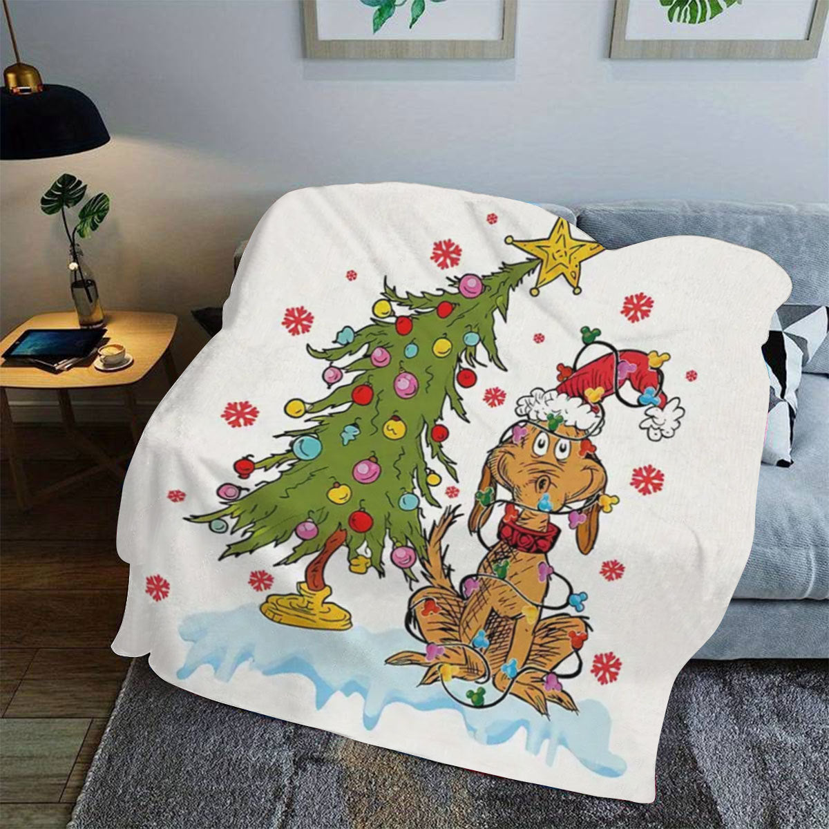 Christmas Cartoon Movie Flannel Blanket