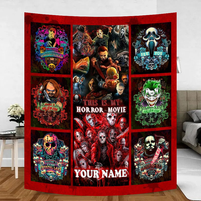 Custom Name-This is My Horror Blanket