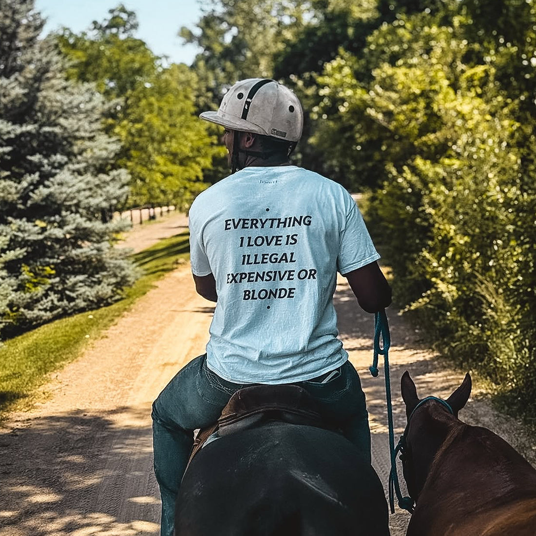 EVERYTHING I LOVE IS ILLEGAL, EXPENSIVE OR BLONDE