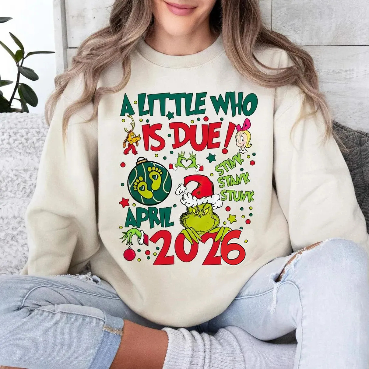 Personalized A Little Who Is Due Sweatshirt