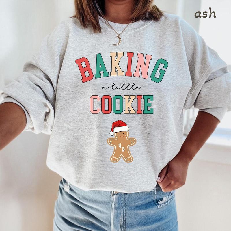 Baking a Little Cookie Pregnancy Announcement Sweatshirt