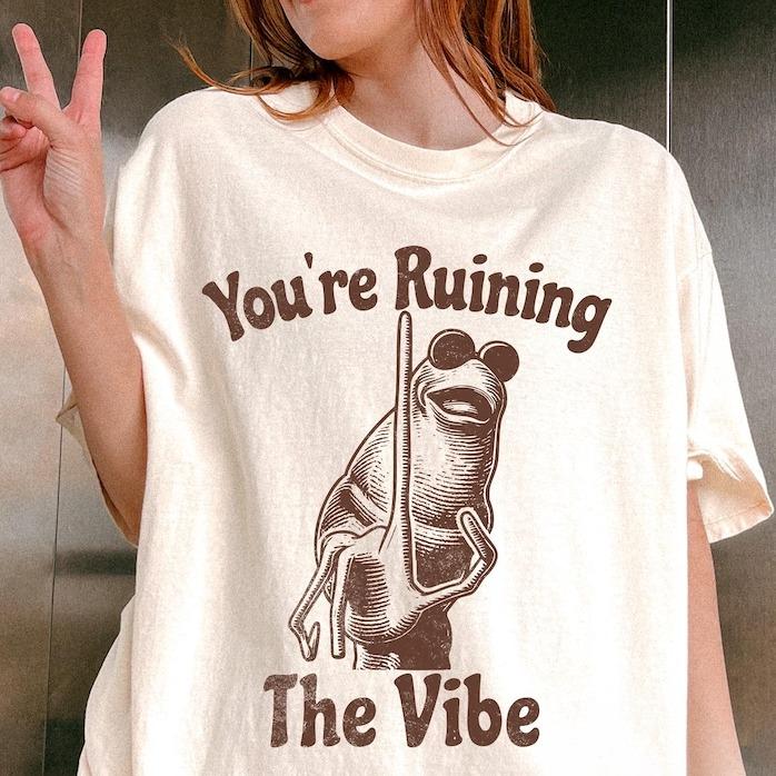 You're Ruining The Vibe Marcus The Worm Meme Sweatshirt