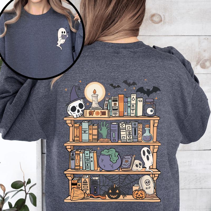 Reading Ghost Halloween Sweatshirt