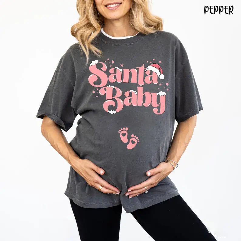 Santa Baby Pink Shirt