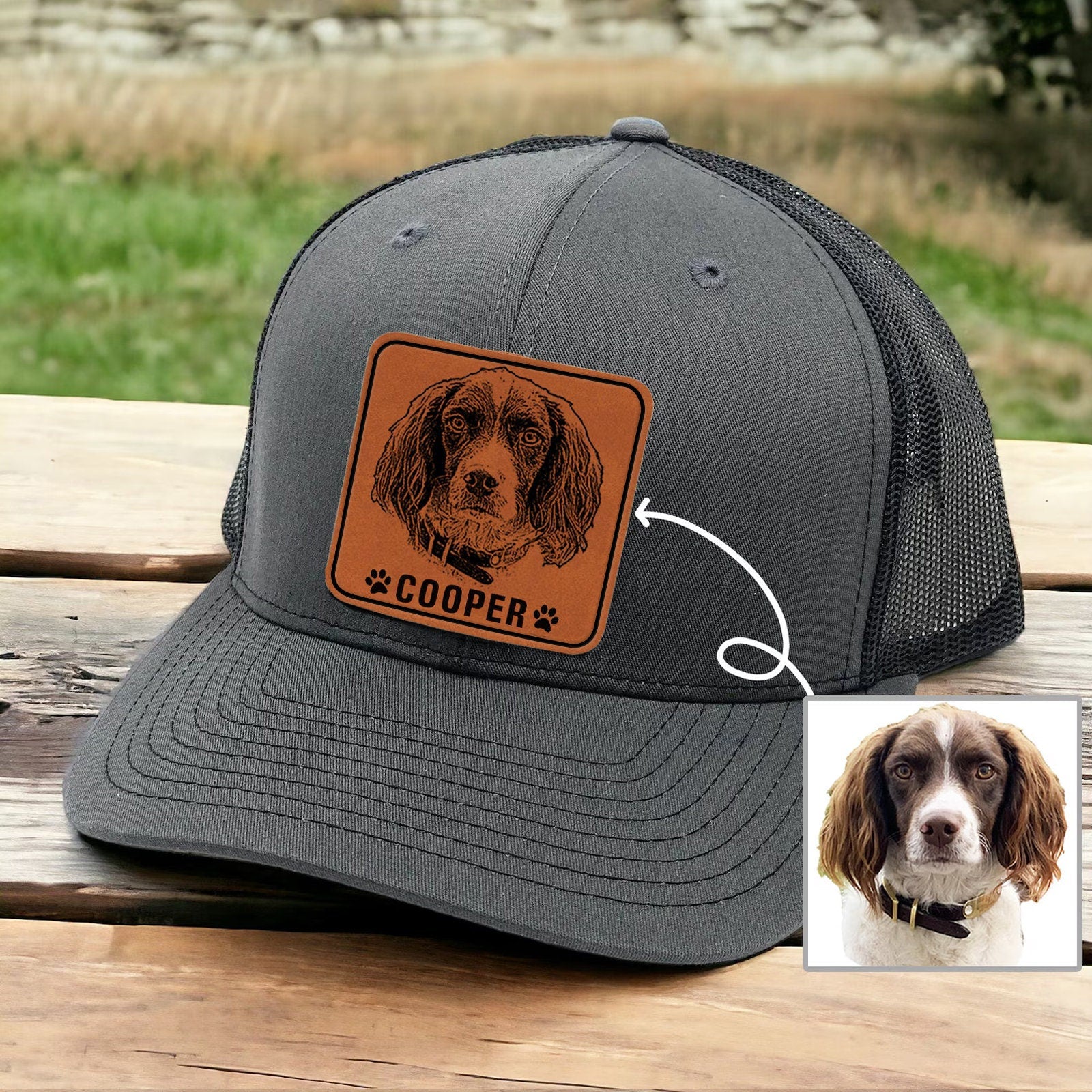 Custom Pet Photo Engraved Hat