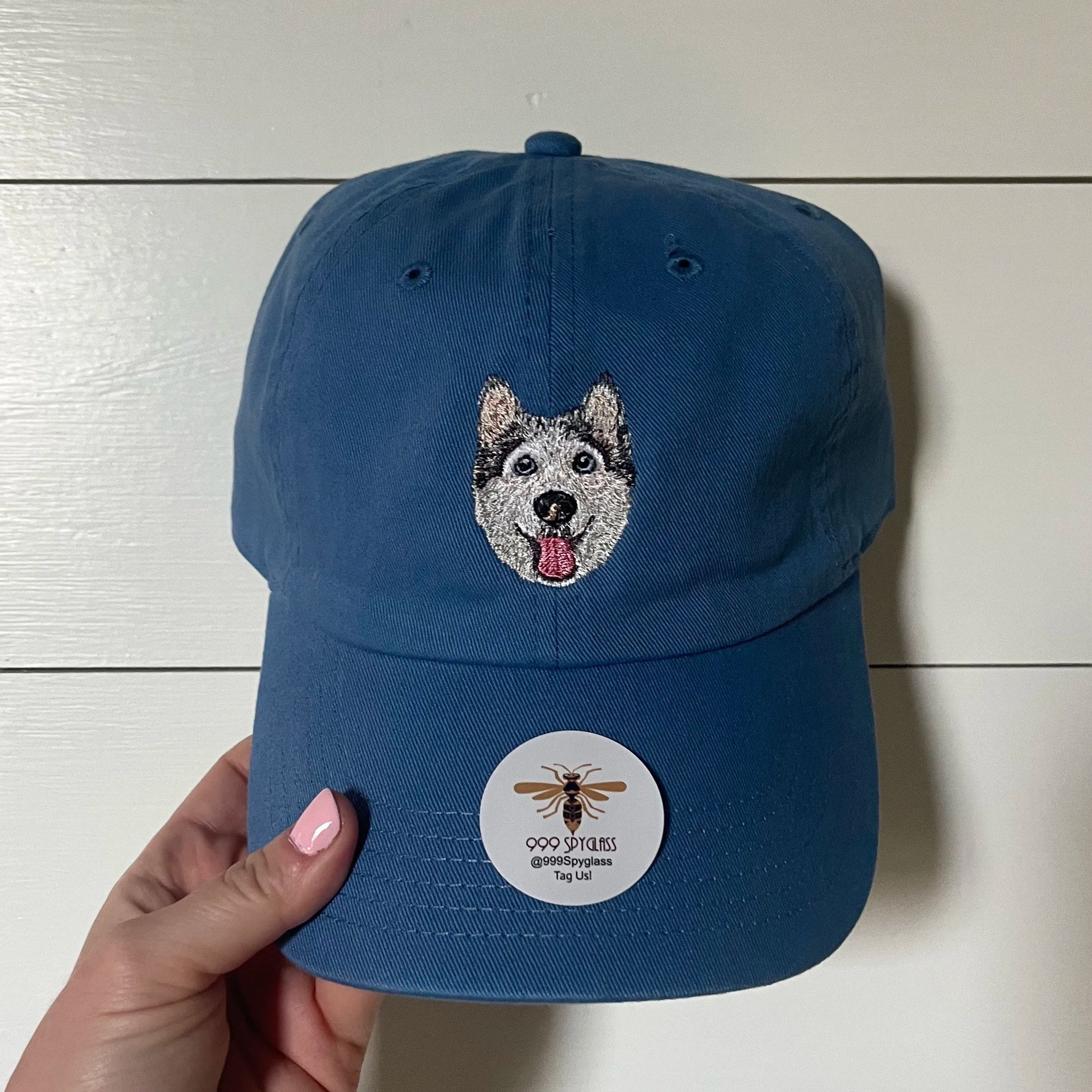 Custom Embroidered Pet Hat Using Pet Photo Personalized