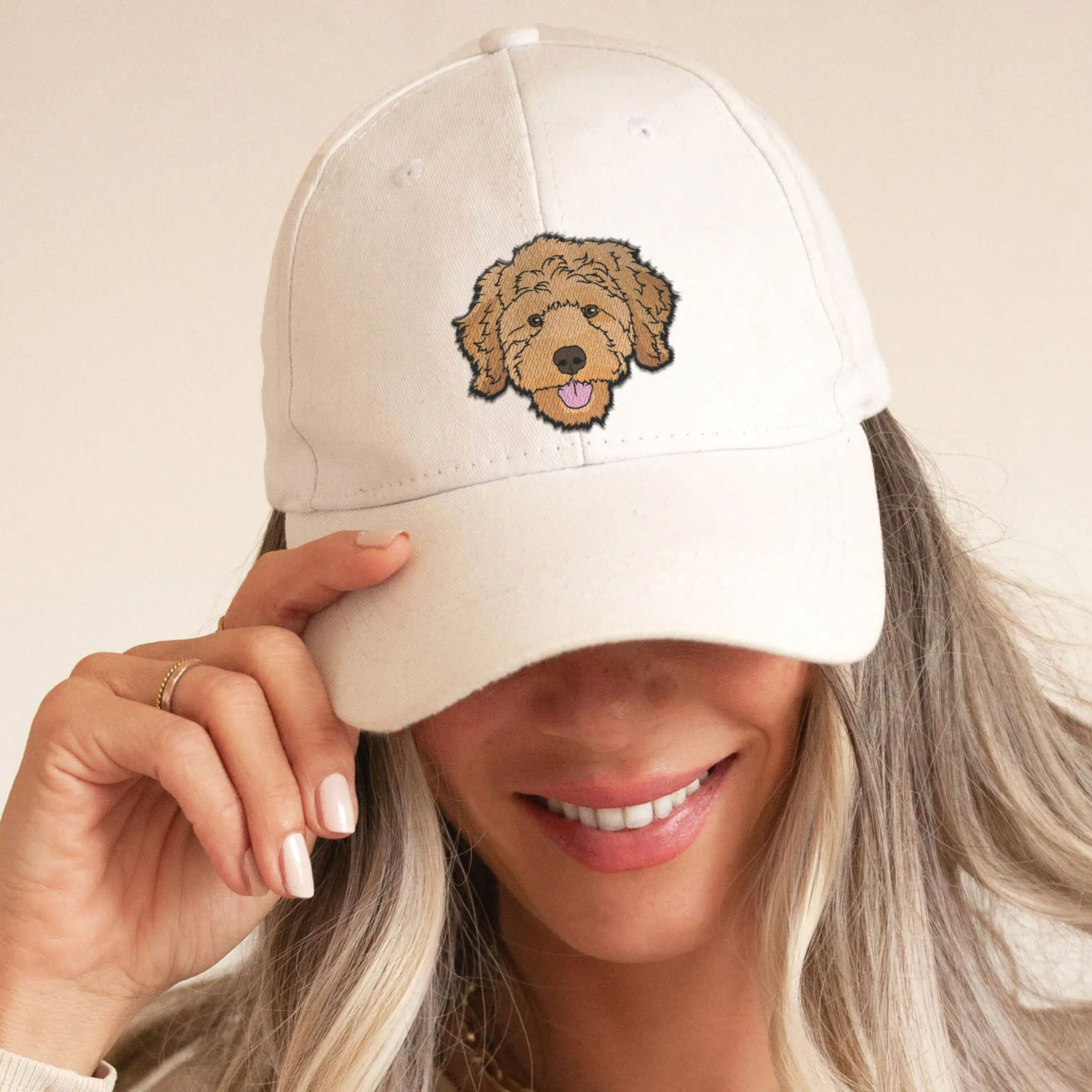 Custom Embroidered Pet Hat Using Pet Photo Personalized