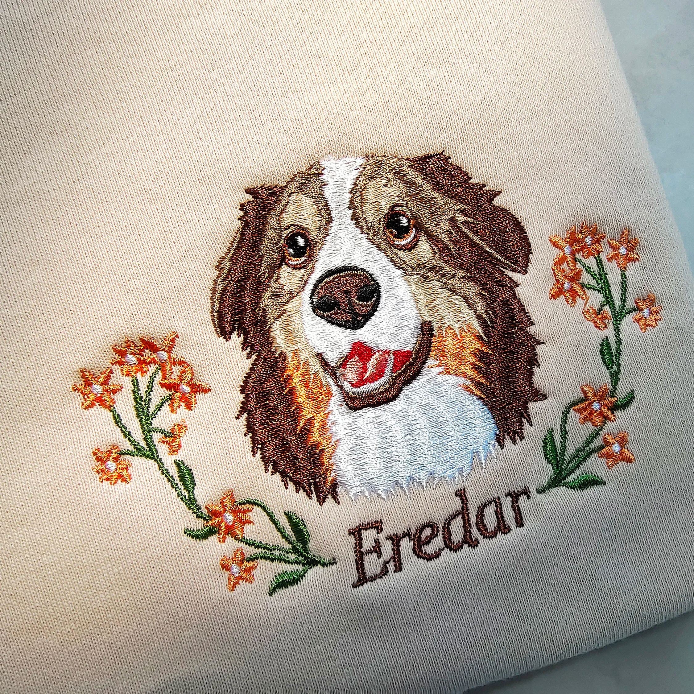 Personalized Embroidered Sweatshirt with Pets