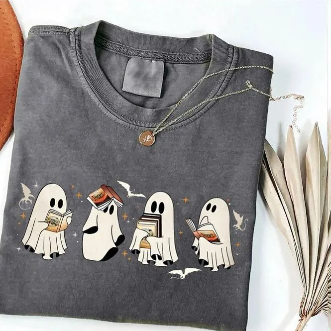 Ghost Book Dragon Sweatshirt, Ghost 4th Wing Bookish Shirt