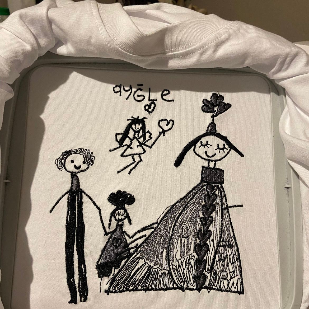 Custom Embroidered Kids' Drawing Sweatshirt