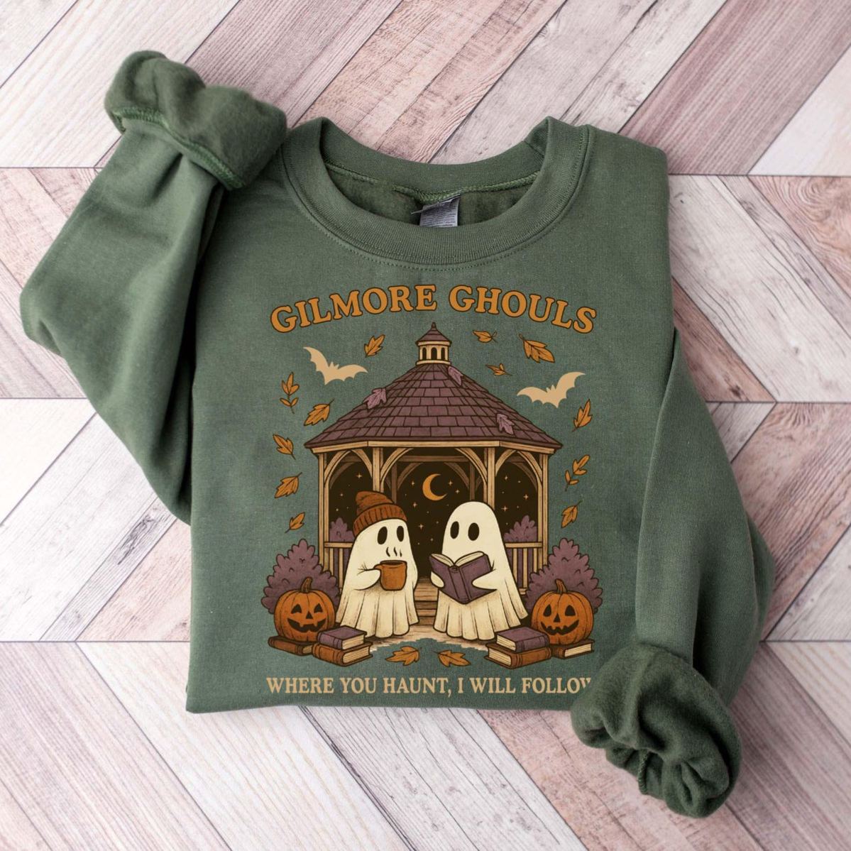 Gilmore Ghouls Where You Haunt I Will Follow Halloween Sweatshirt