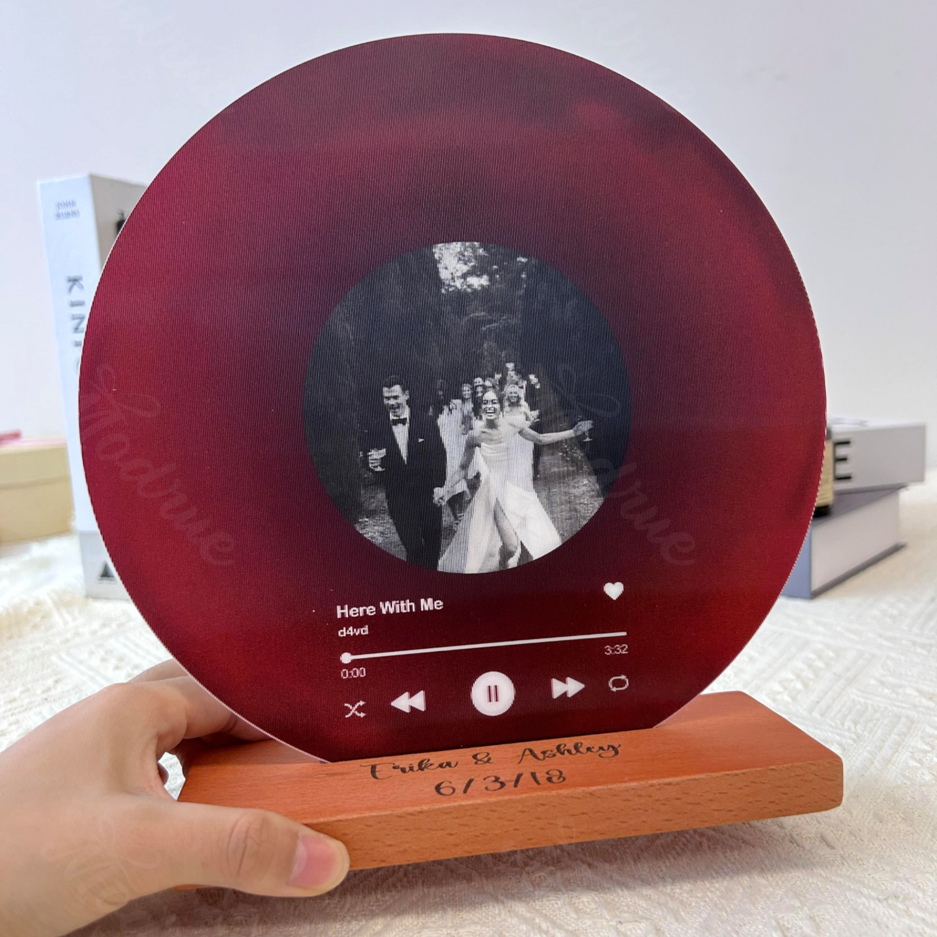 Personalized Record with Photo - Lenticular Song Plaque with NFC