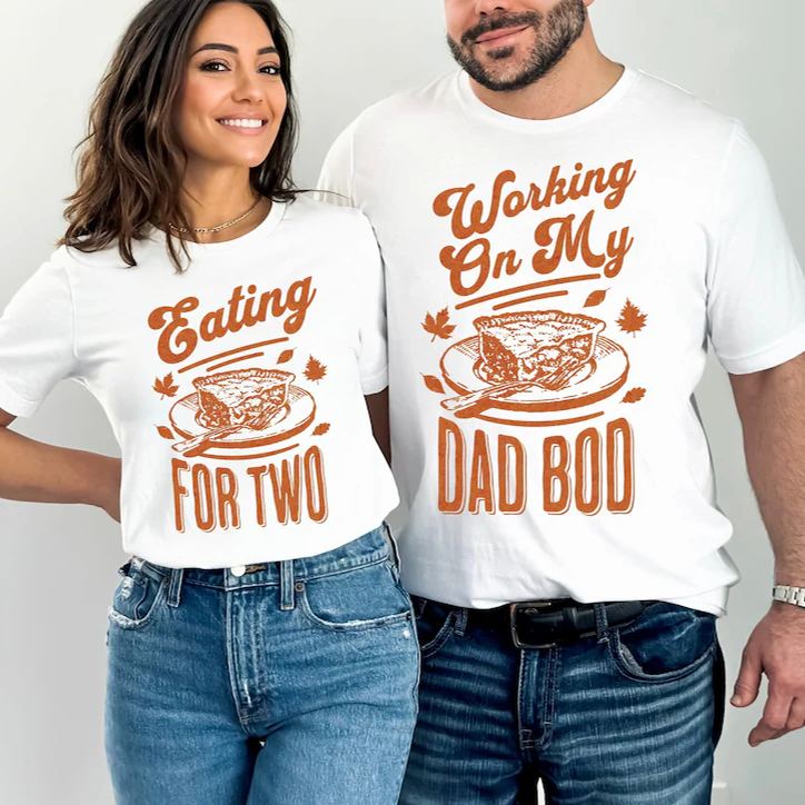 Eating for Two Pregnancy Announcement Shirt