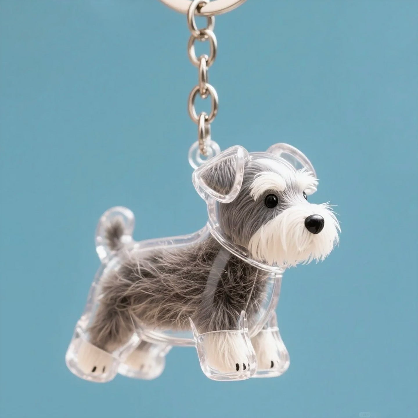 Dog Hair Storage Cute Pendant Keychain BagPendant Couple Car Key Chains Jewelry SouvenirCollection Gift Decoration Accessories
