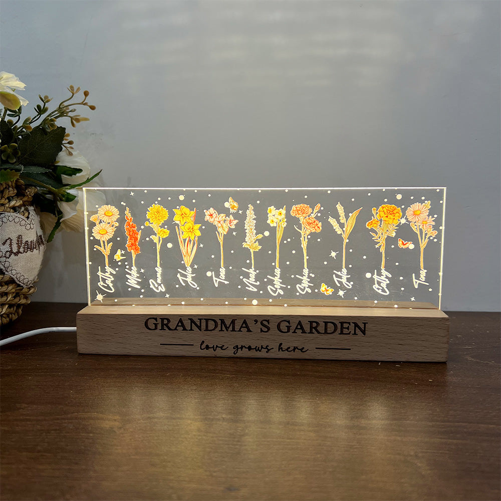 50% OFF Birth Month Flower Personalized LED Night Light ğŸŒŸ
